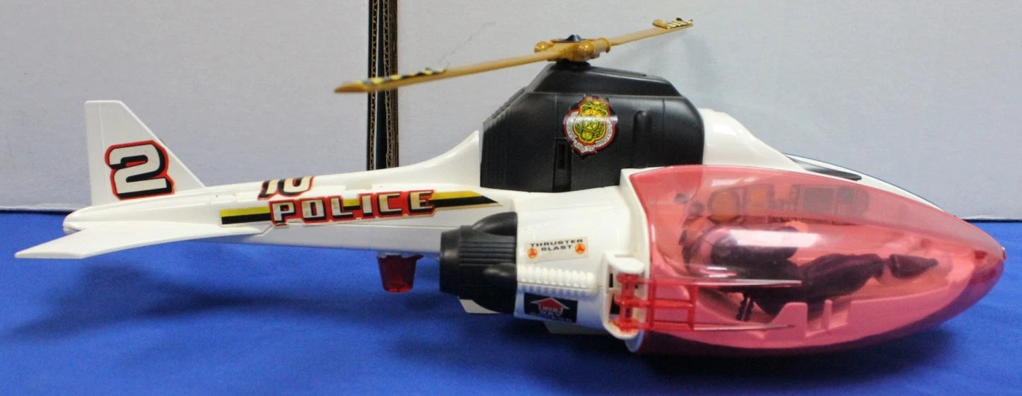 Hasbro 1988 Vintage Cops N Crooks Air Raid Helicopter with Bullseye Action Figure