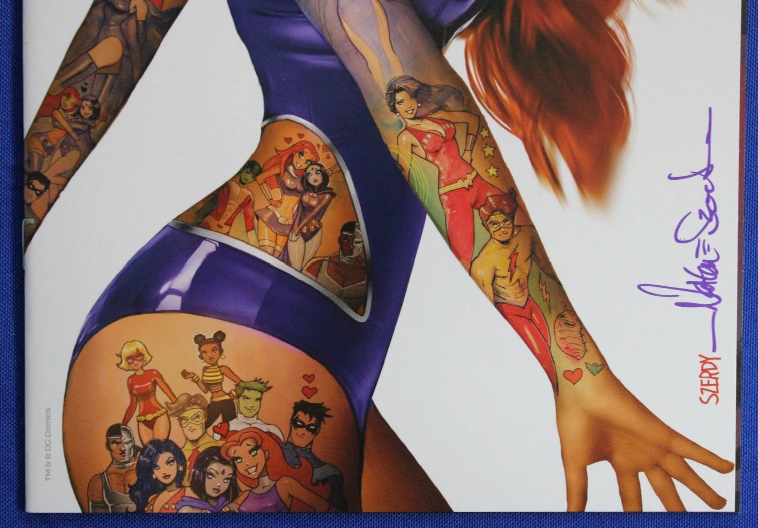 Titans #1 Syndicate Nathan Szerdy Virgin Tattoo Variant SIGNED NM