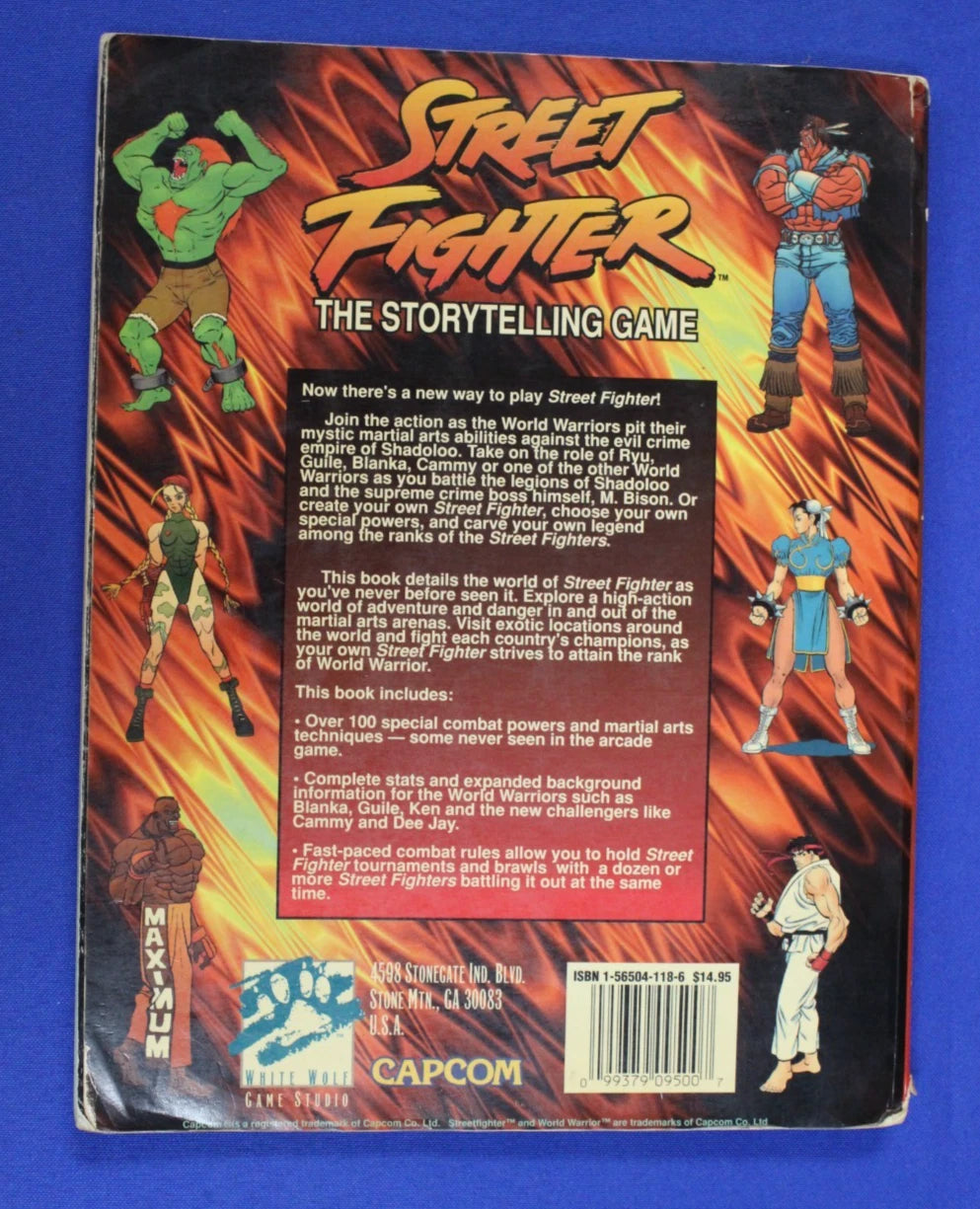 Street Fighter Storytelling Game Base Book + Secrets of Shadoloo + Contenders