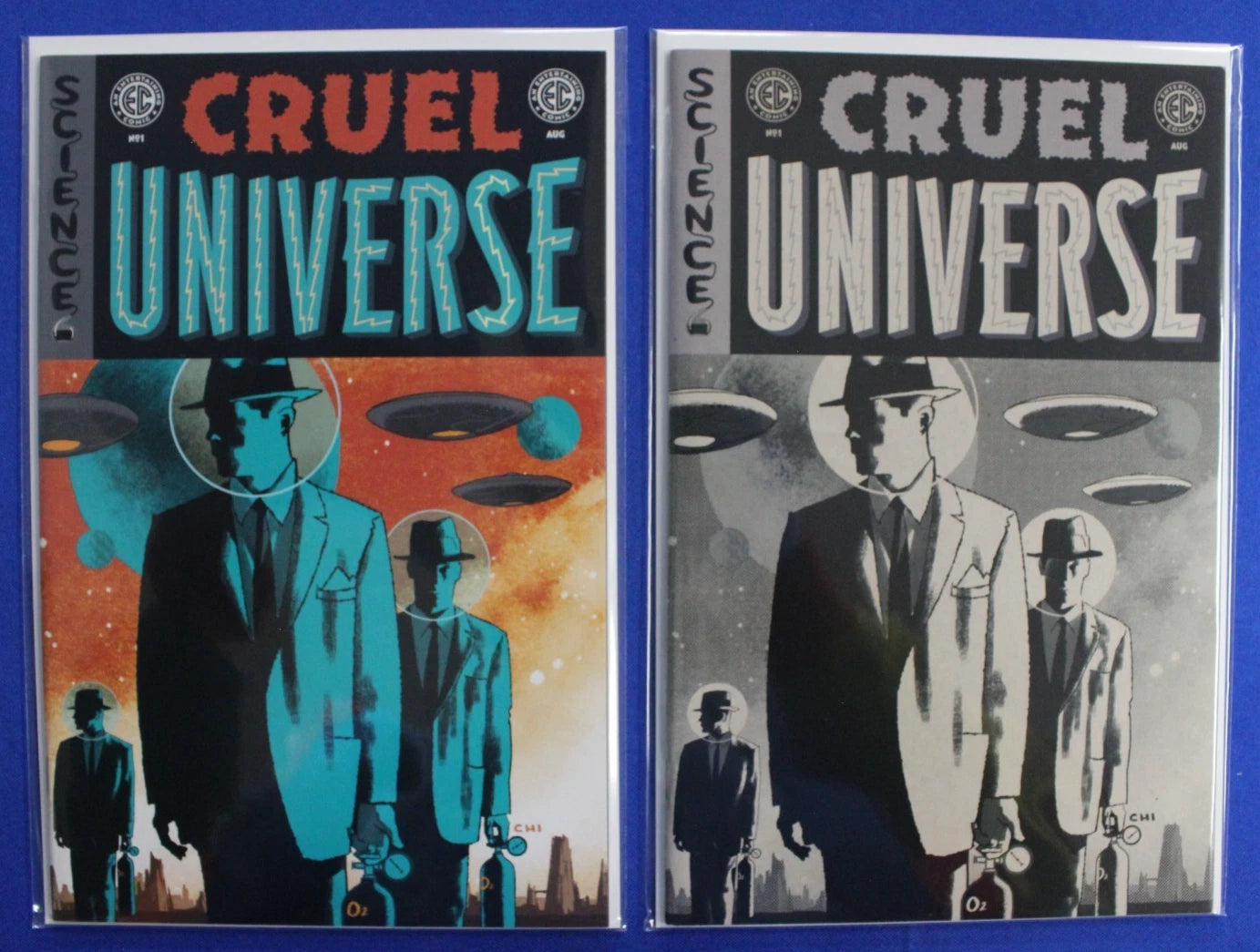 EC Cruel Universe #1 Mark Chiarello Regular & B&W Set of 2 VF/NM