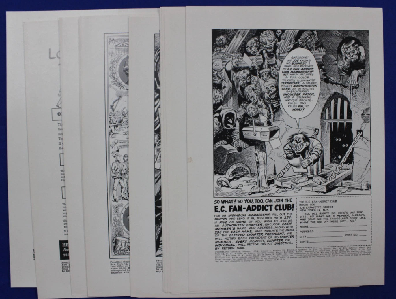 EC Frontline Combat & Two-Fisted Tales Cover Portfolios + Reprint Art Prints