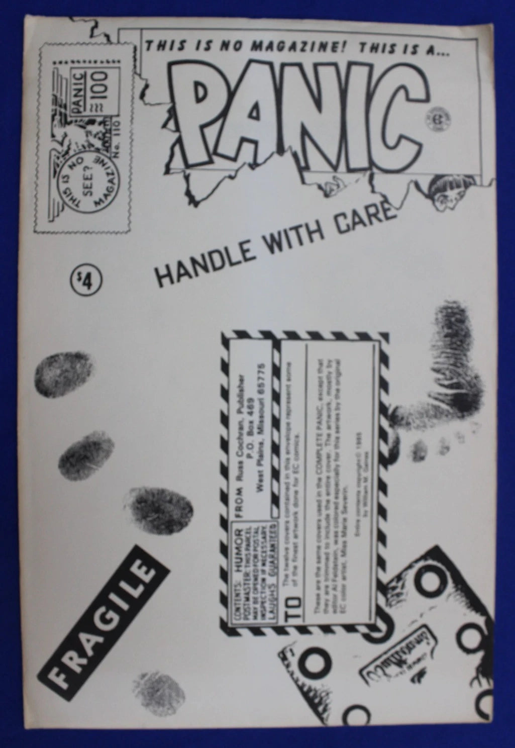 EC Panic Cover Portfolio Set of 12 Art Prints Ross Cochran
