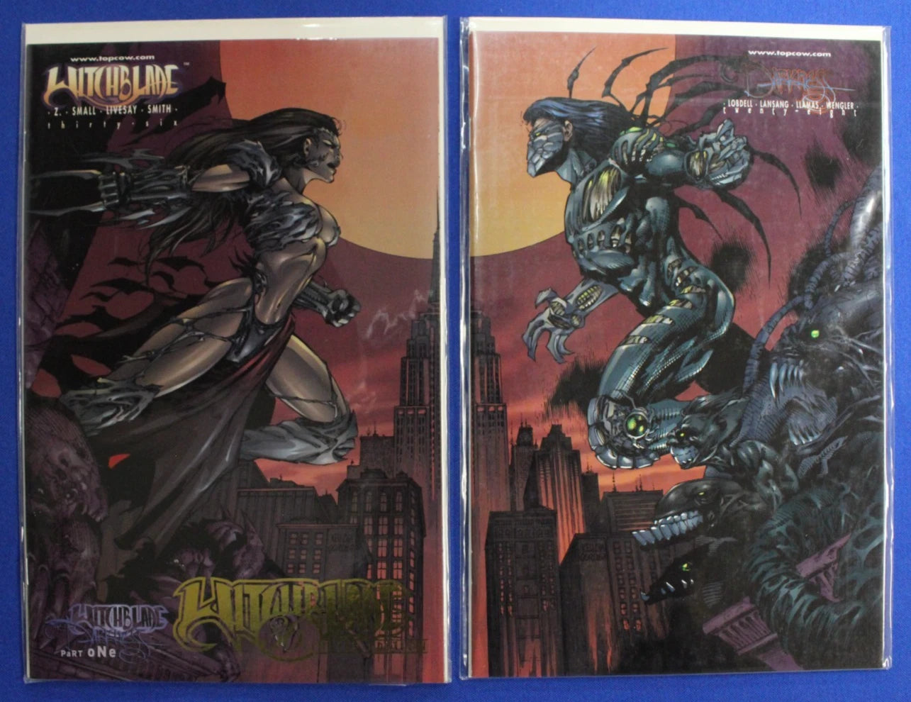 Witchblade #36 Gold Foil Limited Edition & Darkness #28 Connecting Variant VF/NM