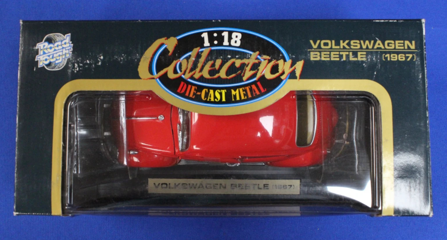 Road Tough 1967 Volkswagen Beetle & 1955 Ford Thunderbird 1:18 Vehicle Lot of 3