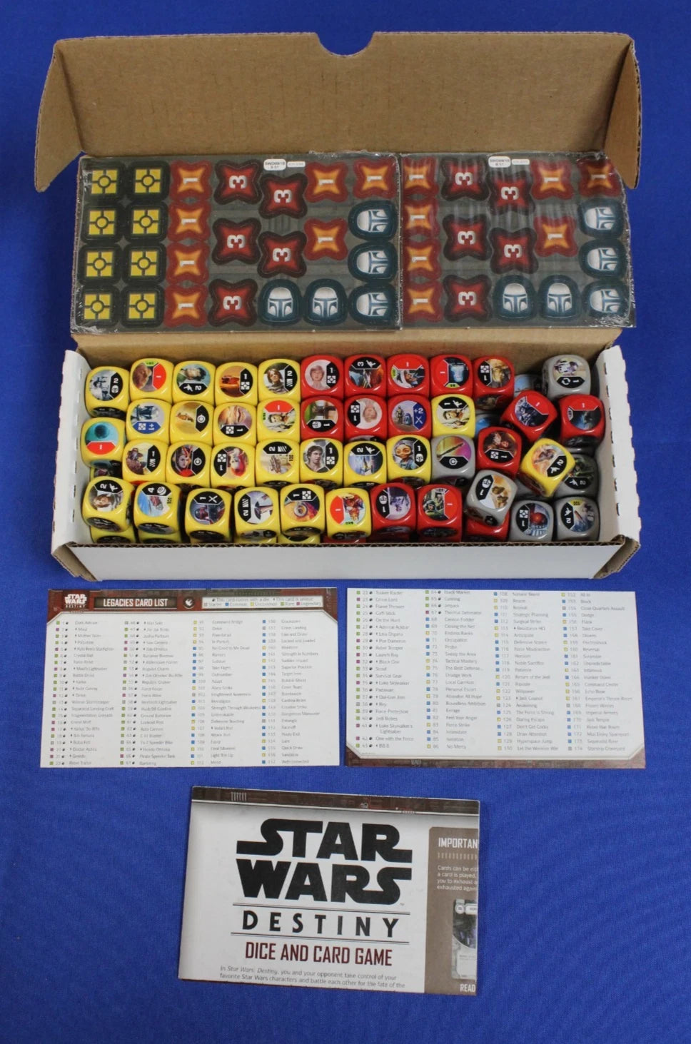 Star Wars Destiny Dice and Card Game + Star Wars Imperial Assault Game Mixed Lot