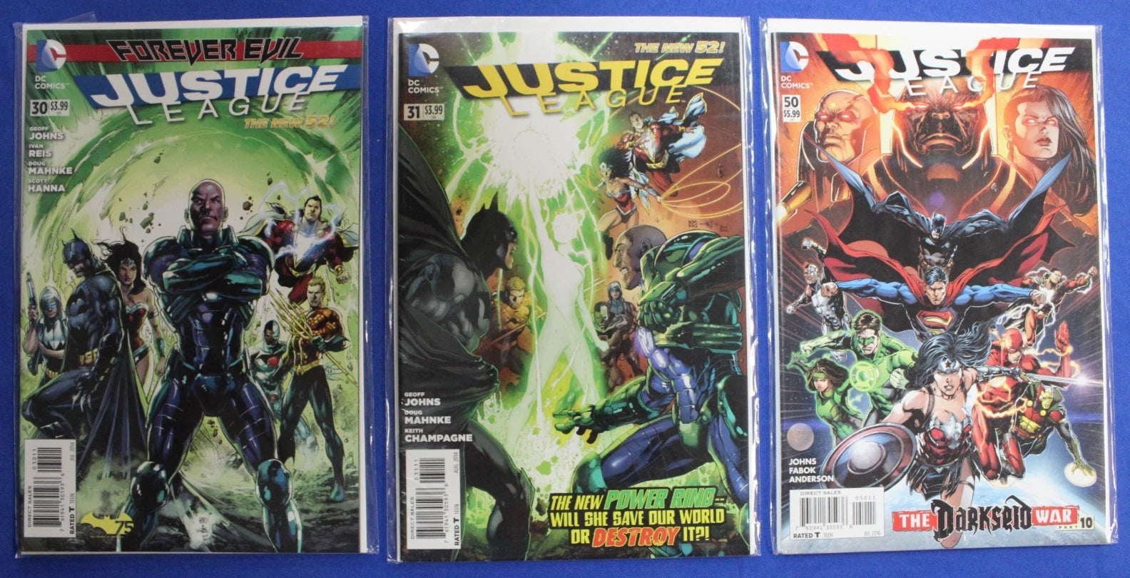Justice League #30, 31, & 50 Jessica Cruz KEYS Lot of 3 VF/NM