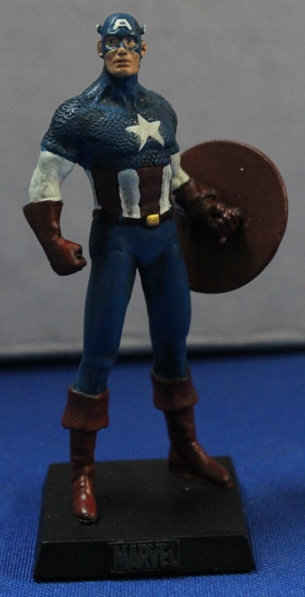 Eaglemoss Classic Marvel Collection Captain America Lead Figurine & Magazine #9