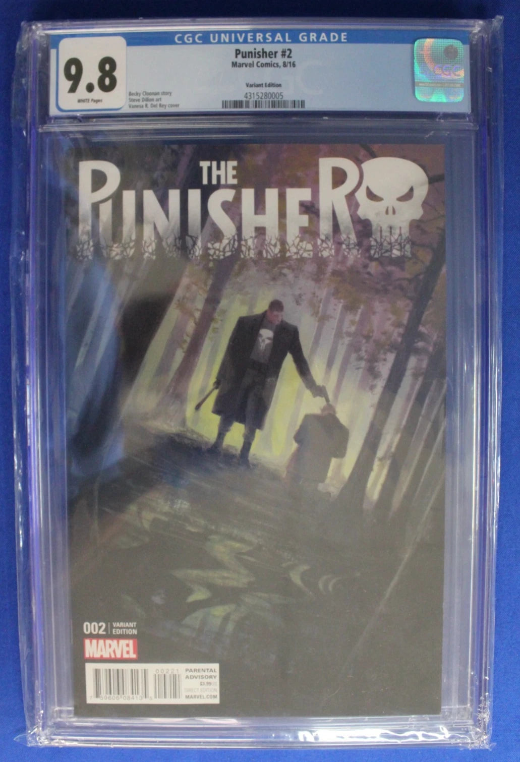 Punisher #2 1:25 Vanesa R. Del Rey Variant CGC 9.8 NM/M