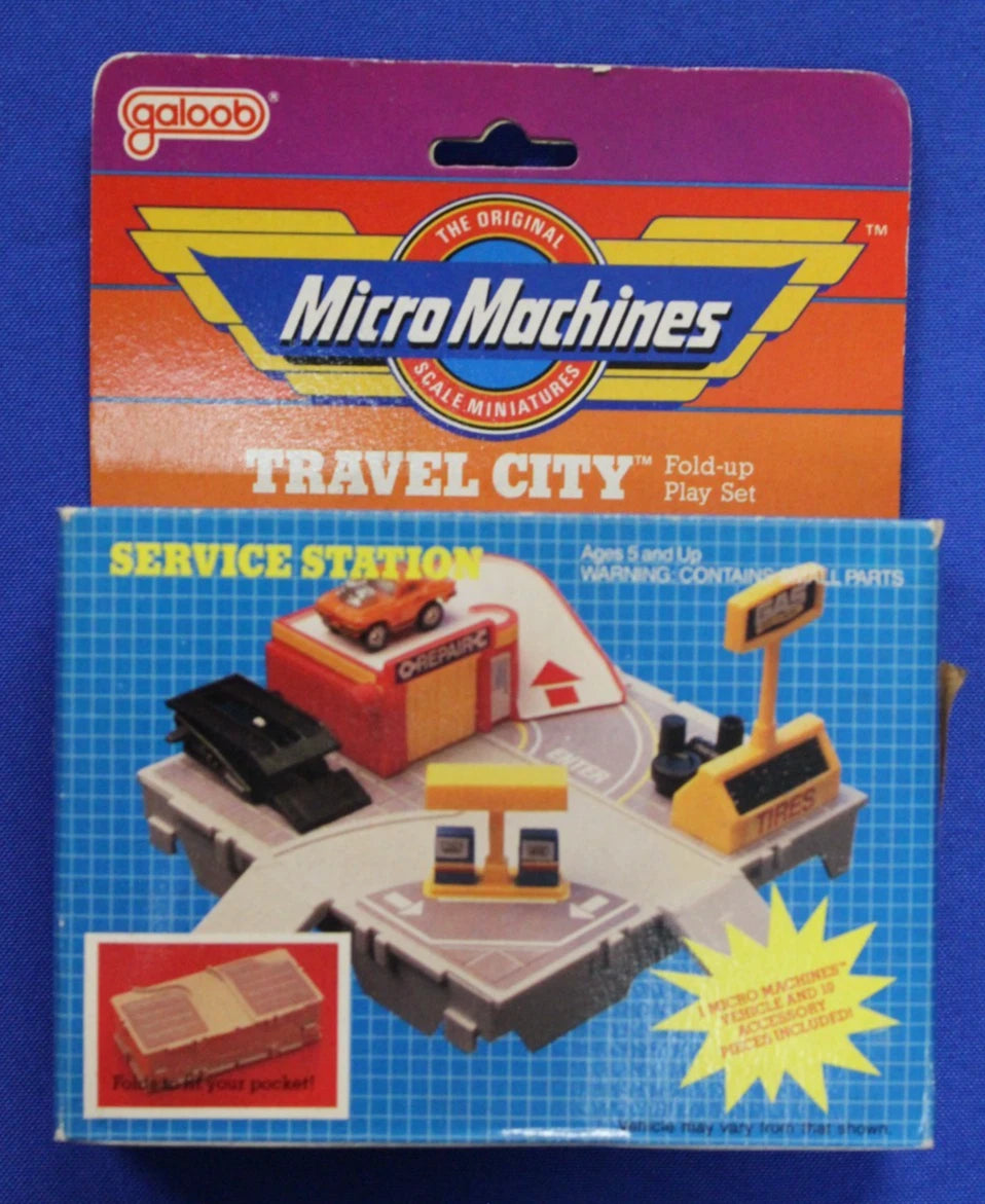 Micro Machines Service Station Travel City Play Set