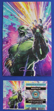 Maestro #1 Frankie's Comics Clayton Crain Virgin Variant SIGNED w/ COA NM