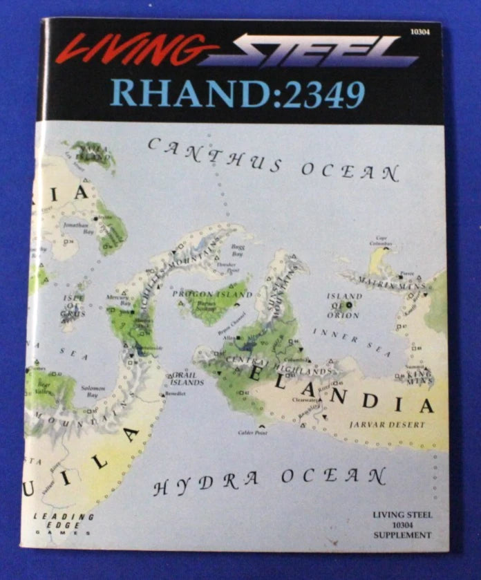 Leading Edge 1988 Living Steel Rhand: 2049 Board Game Supplement