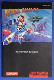 Mega Man X Super Nintendo SNES Original Manual Instruction Booklet ONLY