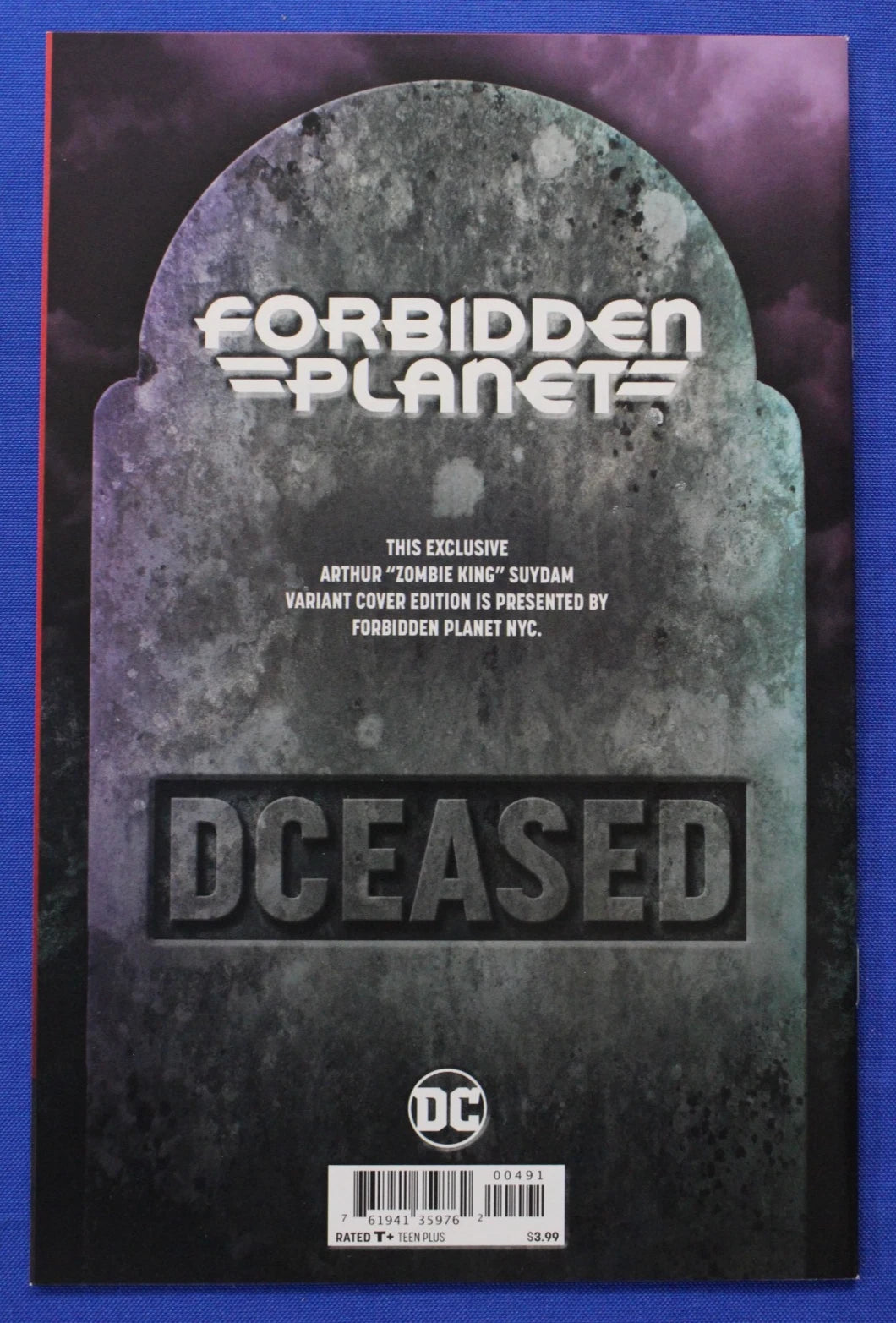 DCeased #4 Forbidden Planet Exclusive SIGNED by Arthur Suydam w/ COA NM-