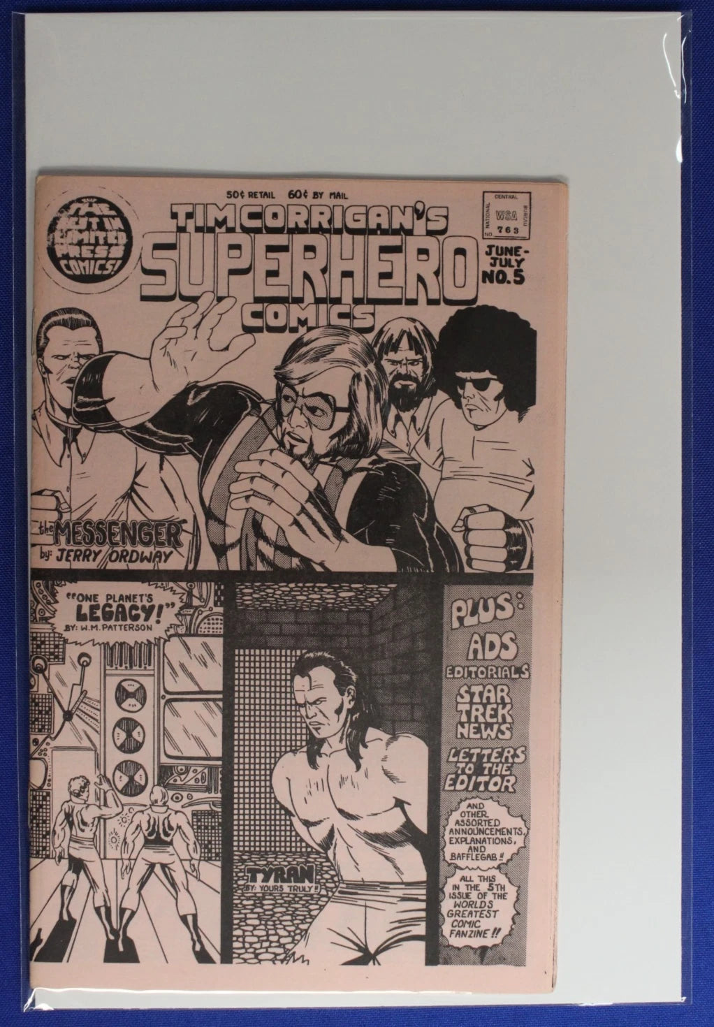 Tim Corrigan's Superhero Comics #1-7 Complete Set FN