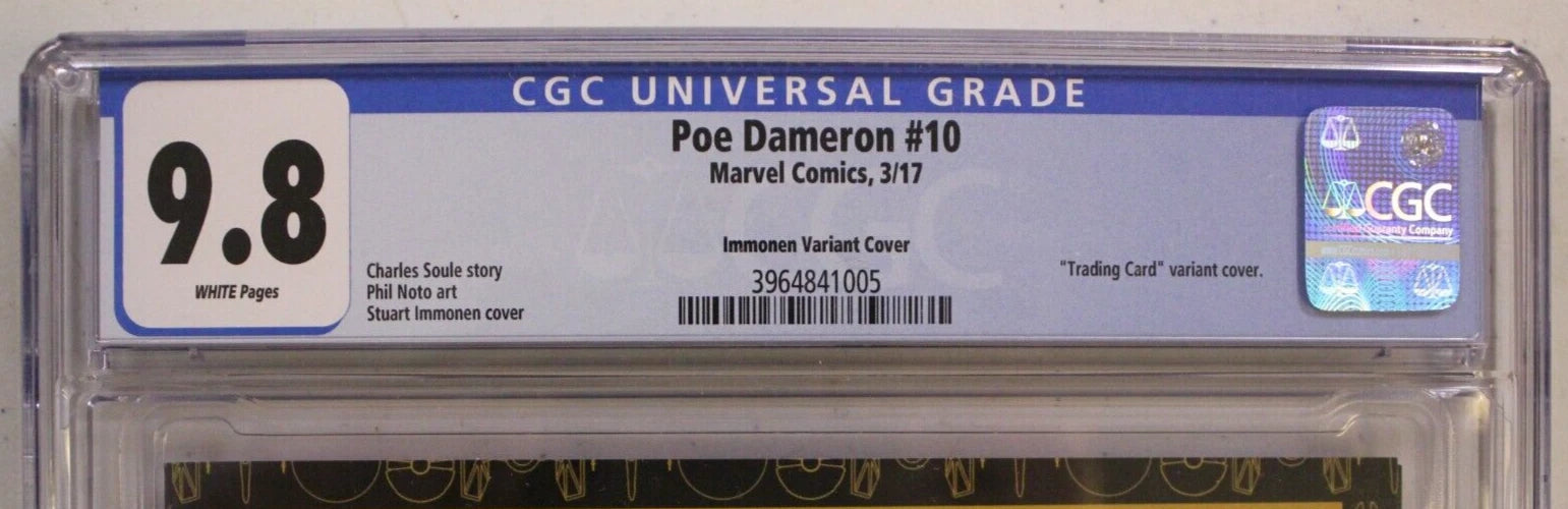 Star Wars Poe Dameron #10 Immonen 40th Anniv. Leia Variant CGC 9.8