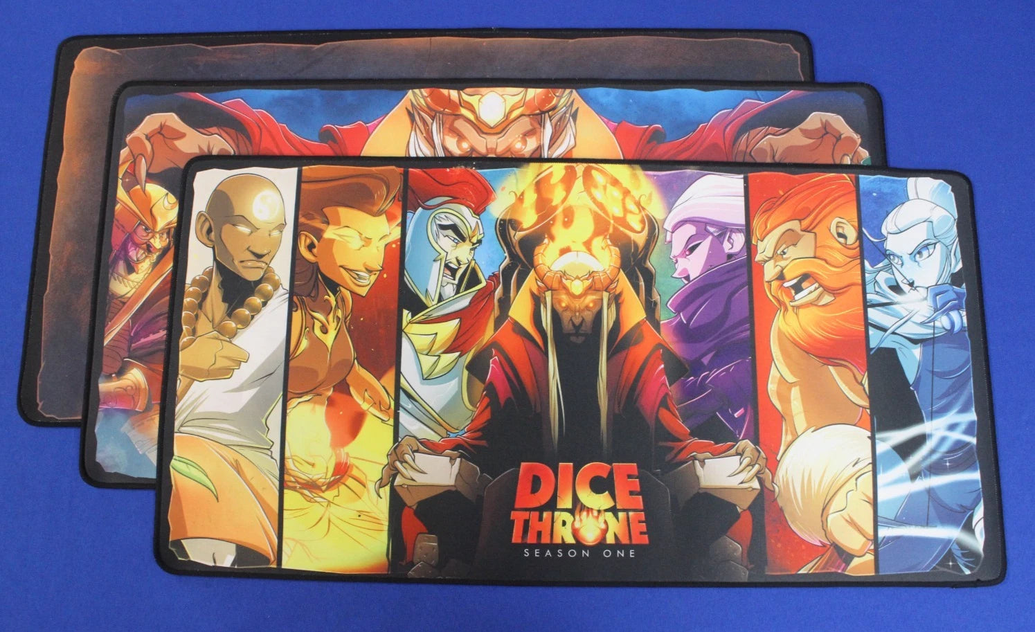 Mind Bottling Games Dice Throne S1 & S2 Bundle with Card Sleeves and Playmats