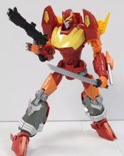 Load image into Gallery viewer, SXS Toys R-04 Hot Flame Transformer Action Figure w/ Accessories
