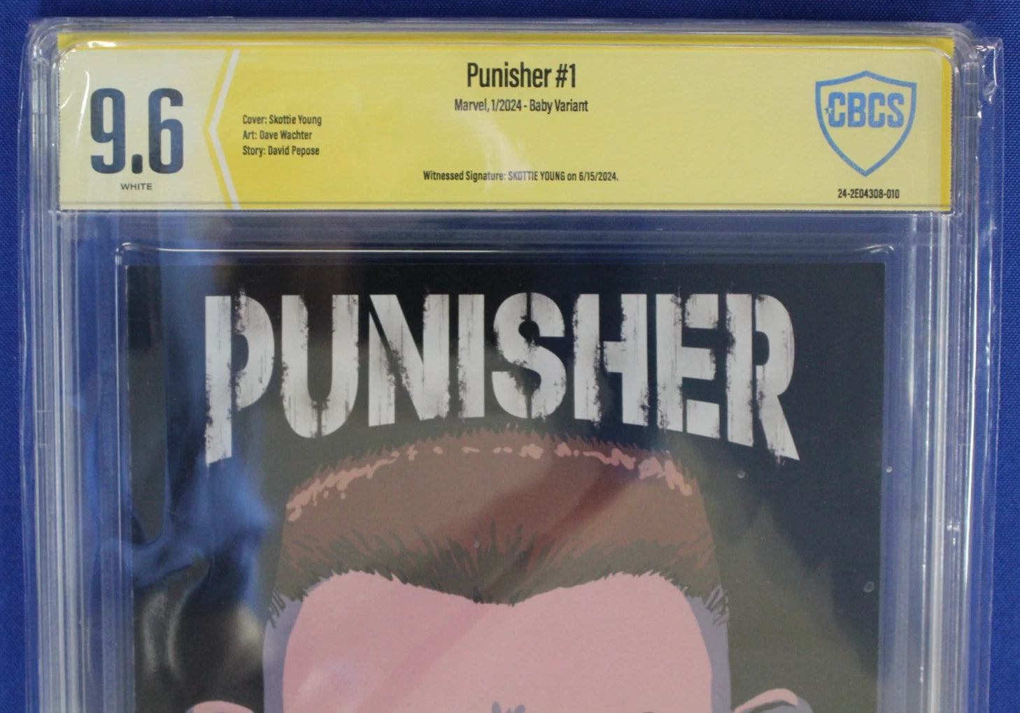 Punisher #1 Baby Variant SIGNED Skottie Young CBCS 9.6 NM+