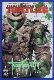 Teenage Mutant Ninja Turtles #1 Variant SIGNED by Tyler Kirkham w/ COA VF/NM