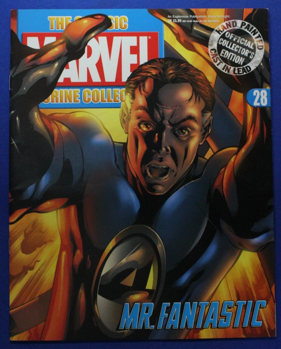 Eaglemoss Classic Marvel Collection Mr. Fantastic Lead Figurine & Magazine #28