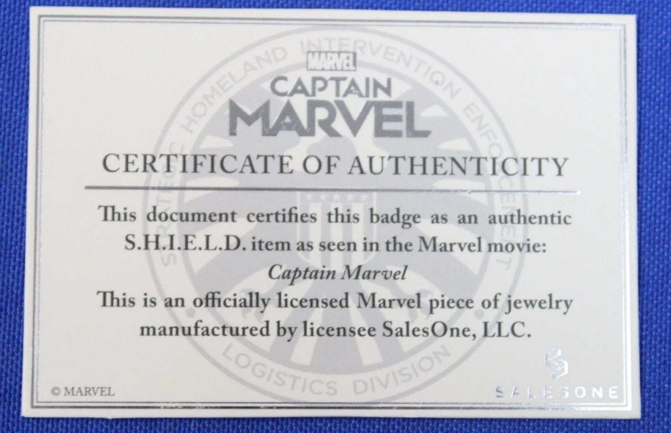 Captain Marvel Nick Fury ID Badge Prop Replica