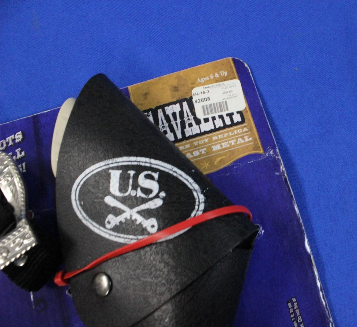 Parris US Cavalry & Johnny Reb Pistol Cowboy Western Replica Toy Cap Gun Lot