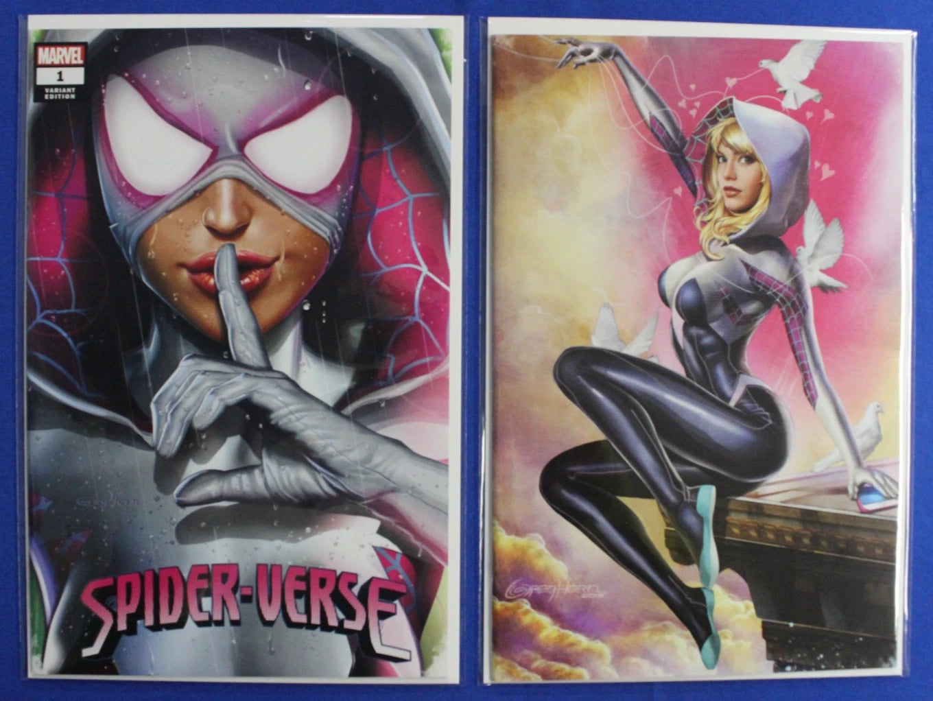 Spider-Verse #1 Greg Horn Spider-Gwen Variant & Virgin Variant VF/NM