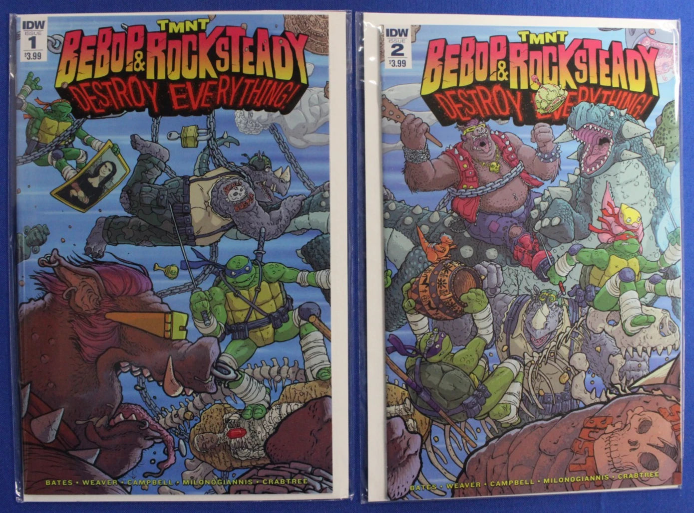 TMNT Bebop & Rocksteady Hit the Road & Destroy Everything #1-5 Complete Sets