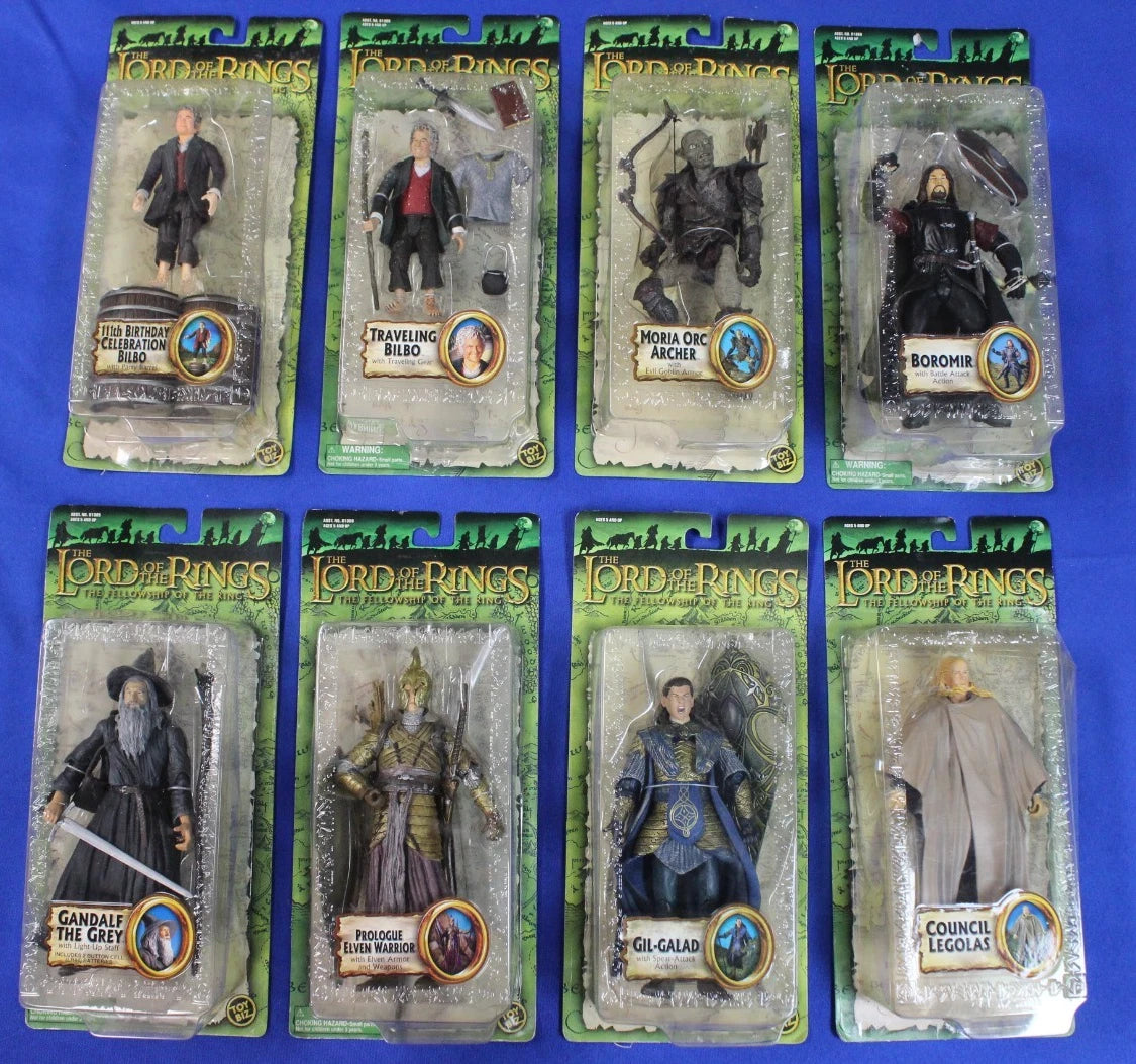 Toy Biz Lord of the Rings Trilogy Action Figure Lot of 20 Figures in Box