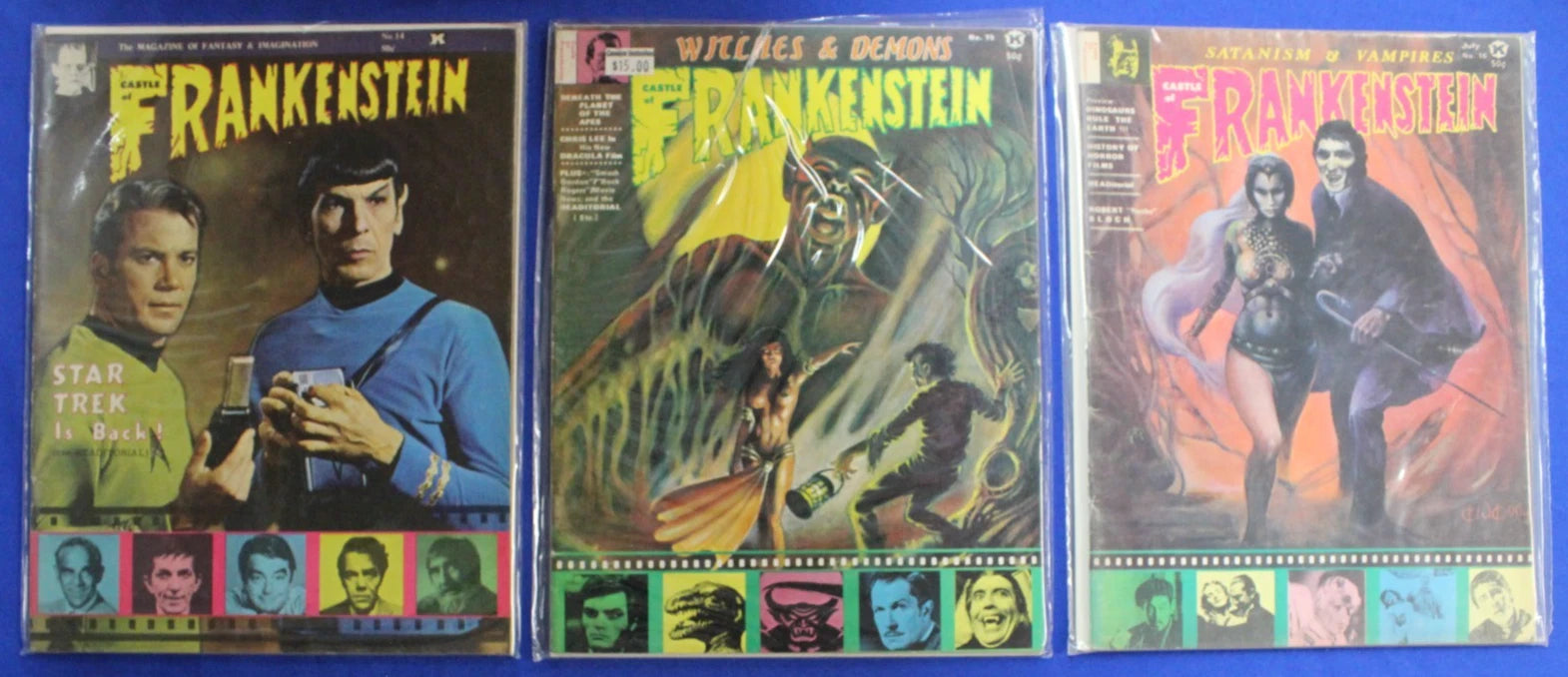 Castle of Frankenstein Magazine Lot of 21 FN