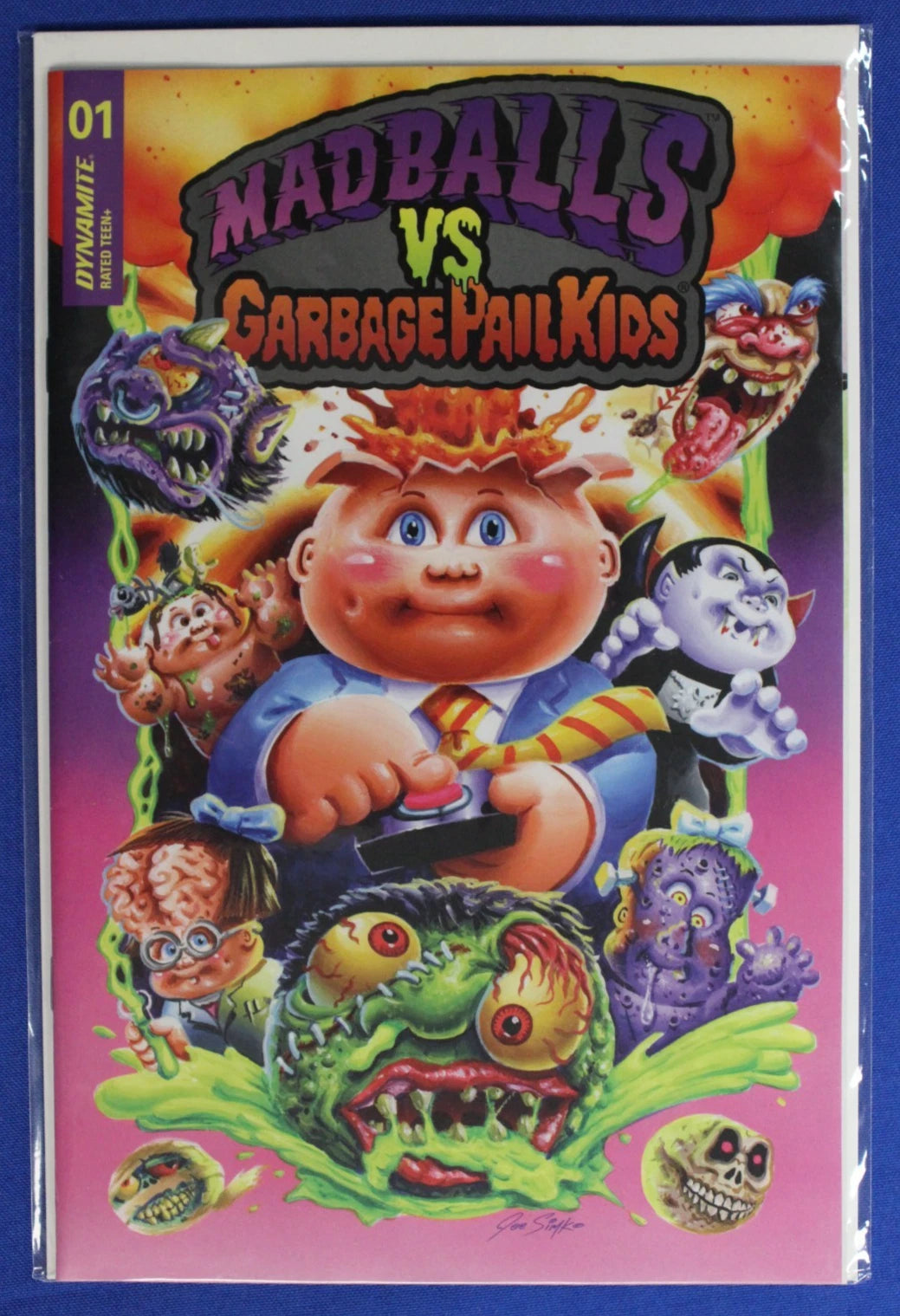 Garbage Pail Kids Trashin' Through Time #1-5 Complete Set w/ Cards + Madballs Vs