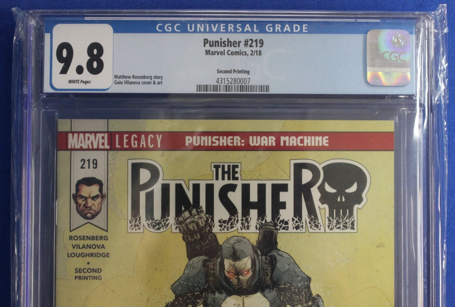 The Punisher #219 2nd Print Guiu Vilanova Variant CGC 9.8 NM/M