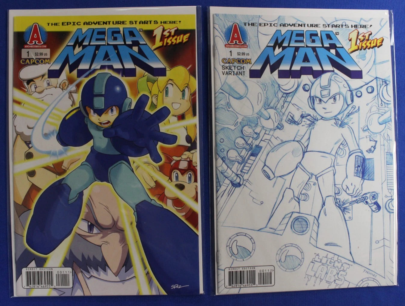 Mega Man #1-8, 10-14, 46 & FCBD + Variants Lot of 19 VF/NM