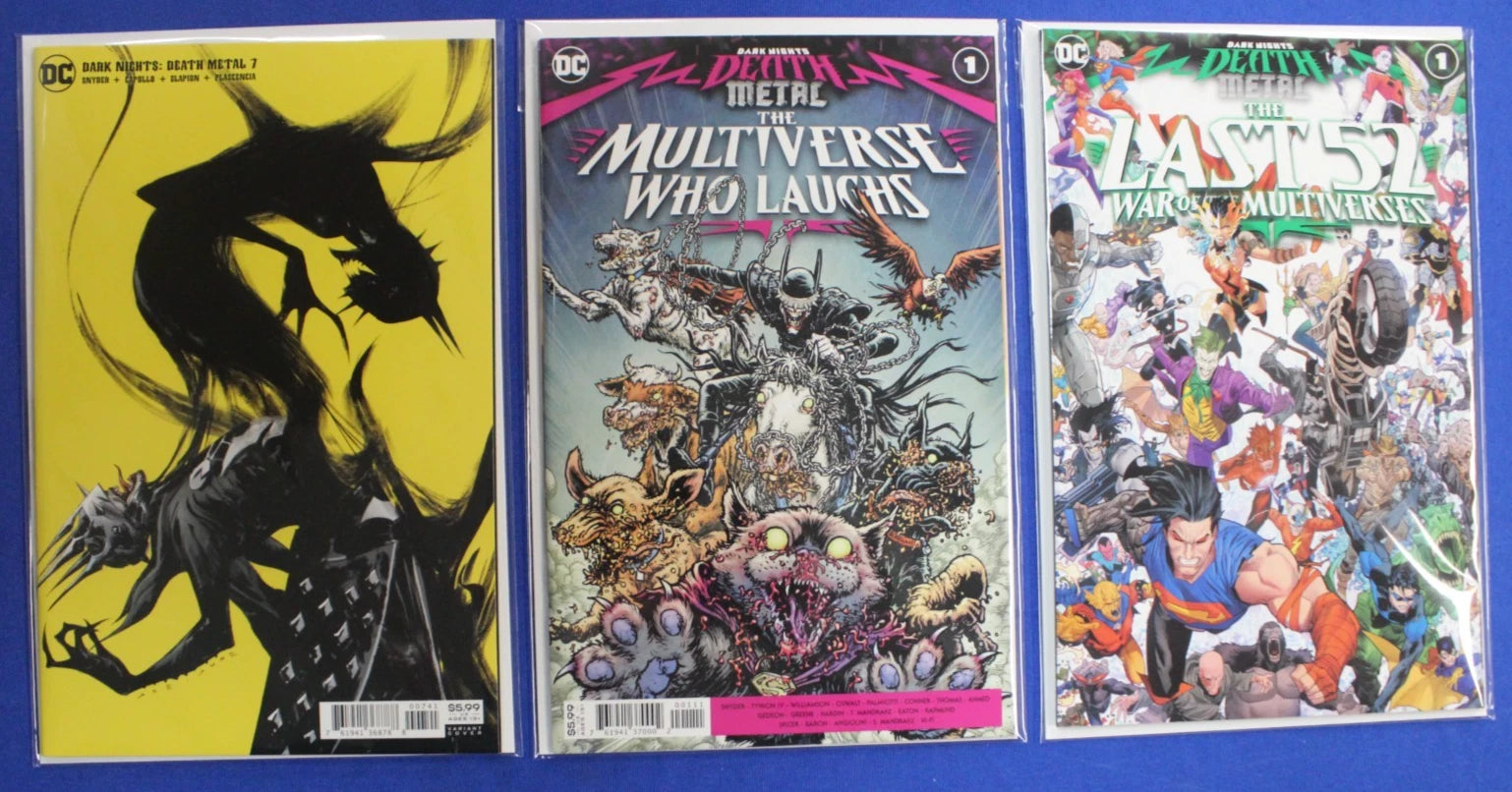 Dark Nights Death Metal #1-7 Complete Set + Tie-Ins Lot of 14 VF-VF/NM