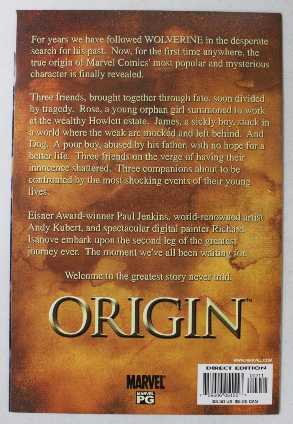 Wolverine Origin #1-6 Full Set 2001 VF/NM #2 SIGNED by Herb Trimpe