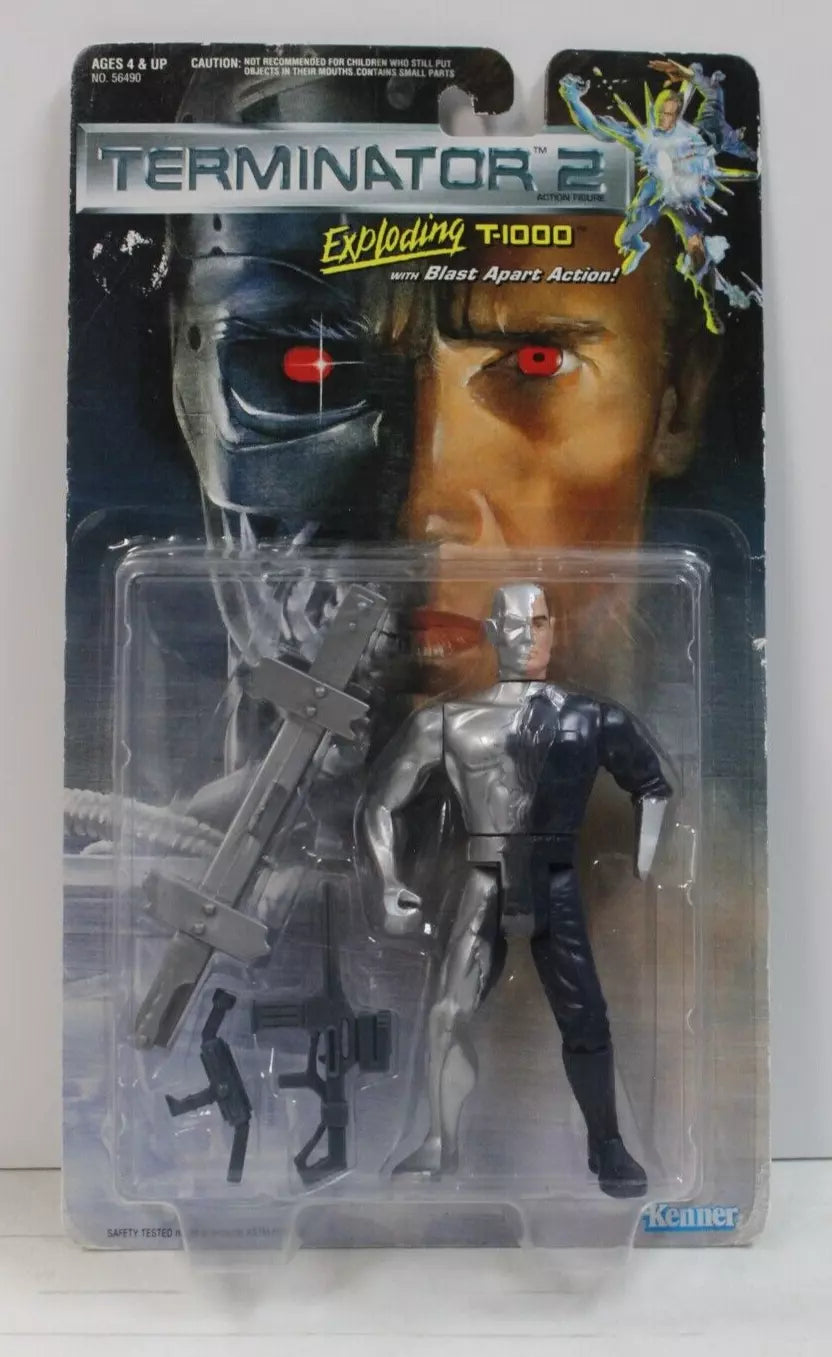 Kenner: 1991 Terminator 2 Figure Lot of 4 Power Arm, Battle Damage, Endoglow, T-1000