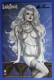 Lady Death Cataclysmic Majesty #1 Pearls Edition SIGNED NM