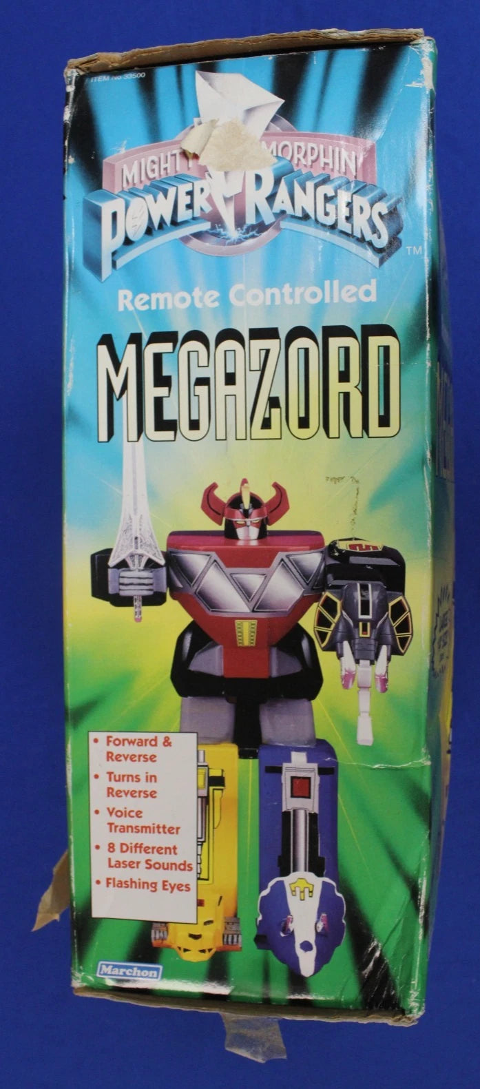 Marchon 1994 Mighty Morphin Power Rangers 14" RC Megazord Incomplete in Box