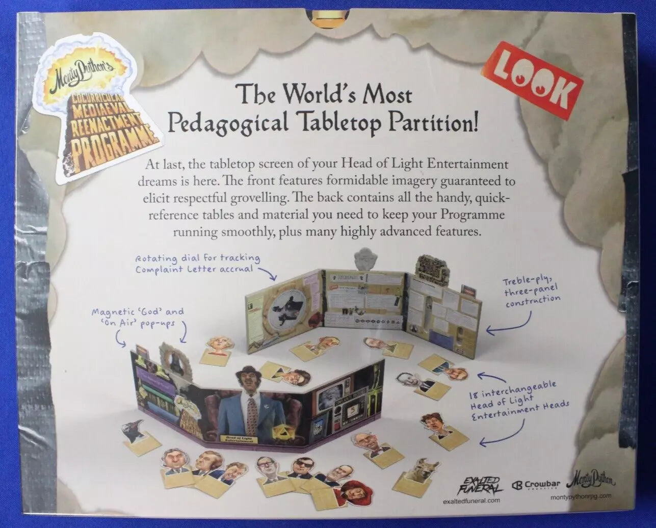 Monty Python's Cocurricular Mediaeval Reenactment Programme Kickstarter RPG Set