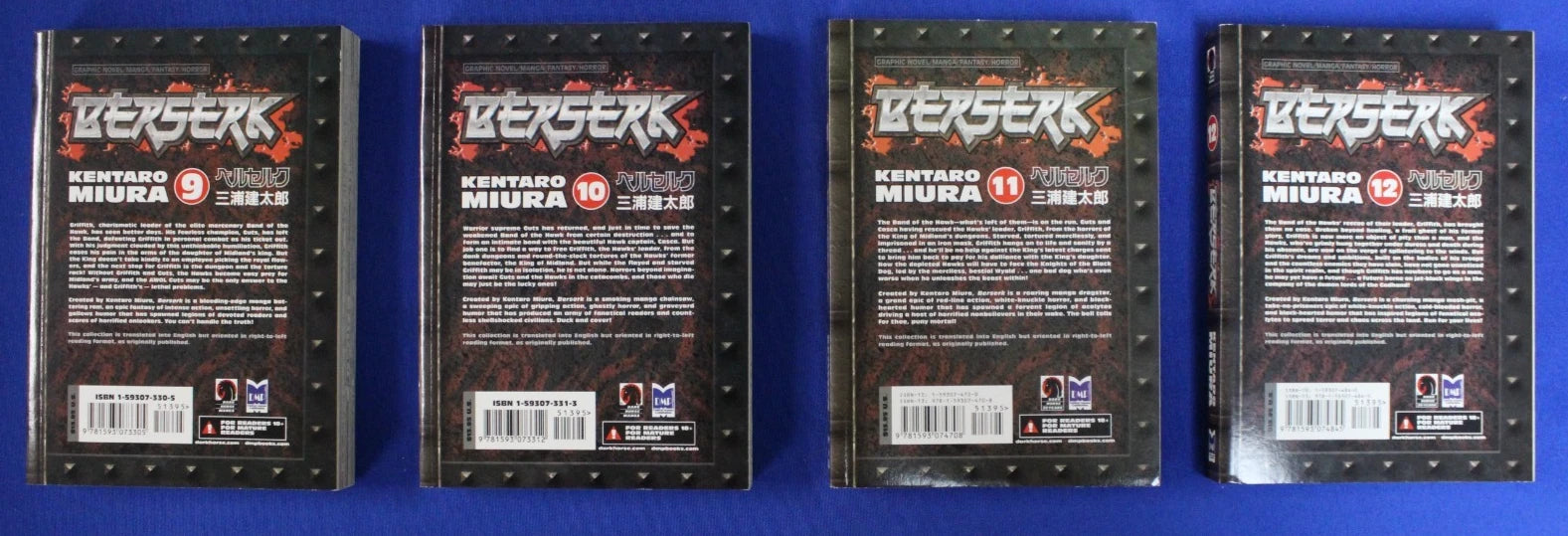 Berserk Vol 1-41 + Flame Dragon Knight English Manga Near Complete Paperback Set