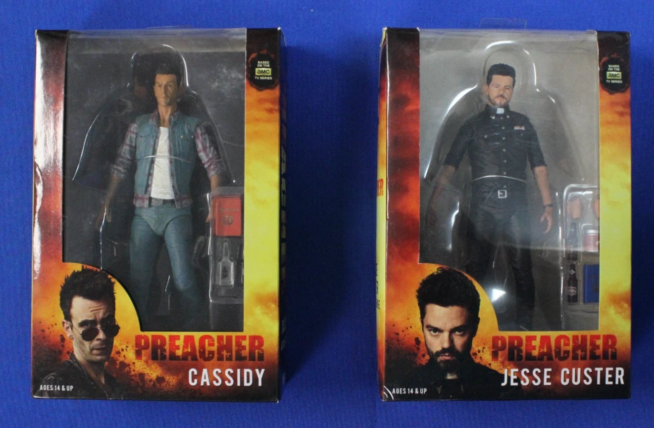 NECA Preacher Jesse Custer and Cassidy Figures Lot of 2