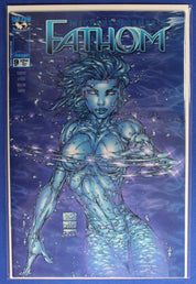 Fathom #9 B Cover, Plantinum Holofoil, Emerald Green Foil Variants NM