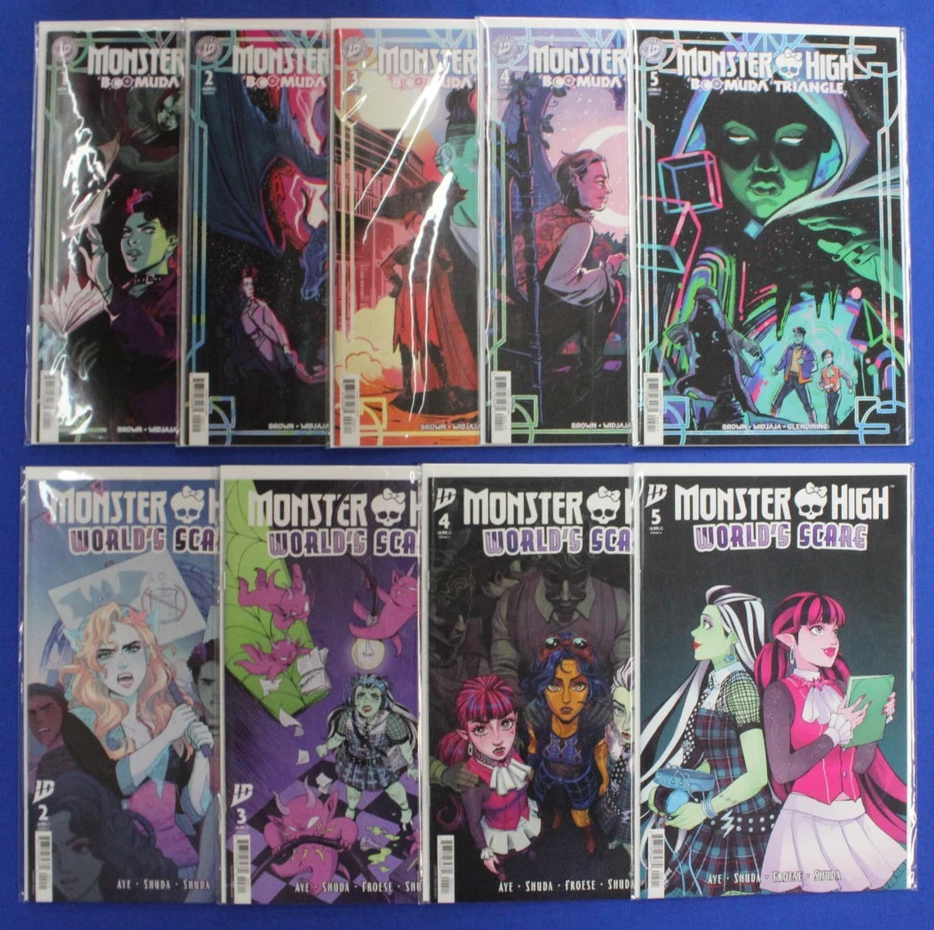 Monster High Boomuda Triangle #1-5 Complete Set + World's Scare 2-5 VF/NM