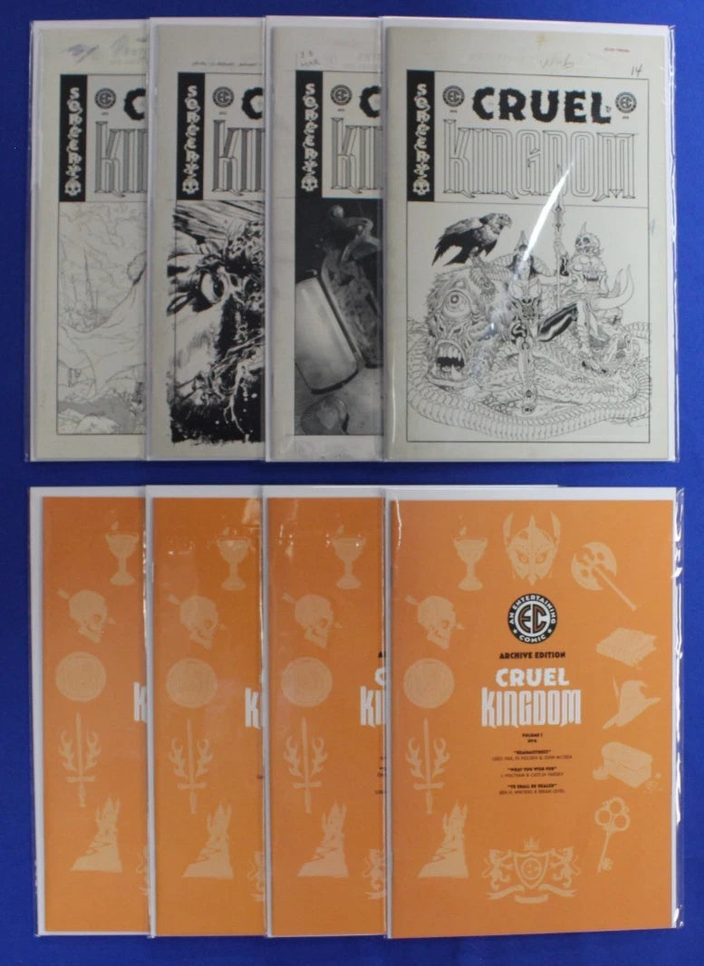 EC Cruel Kingdom #1-4 All 1:20 & 1:50 Variants Complete Set VF/NM