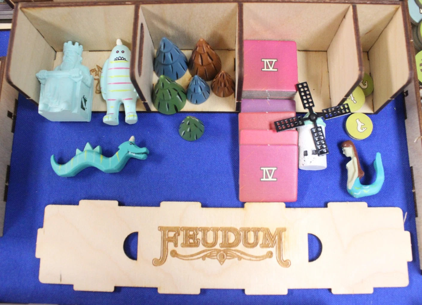 Odd Bird Feudum Queen's Army + Big Box w/ Organizer Kickstarter Board Game Lot