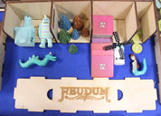 Odd Bird Feudum Queen's Army + Big Box w/ Organizer Kickstarter Board Game Lot