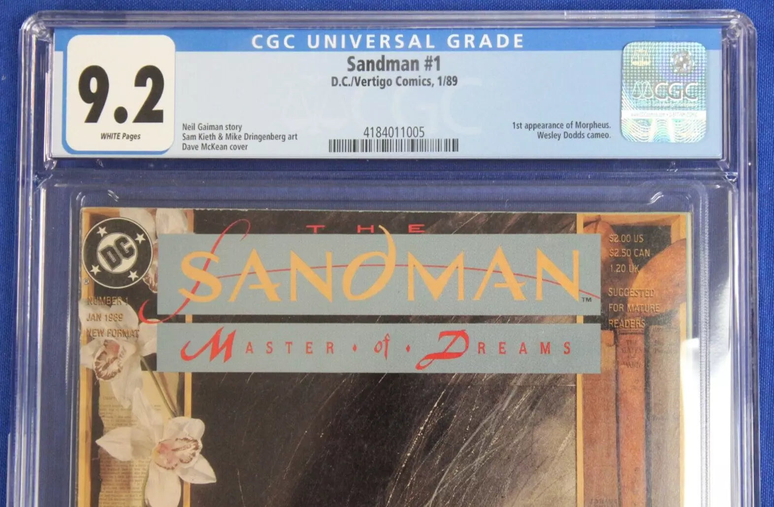 Sandman #1 CGC 9.2