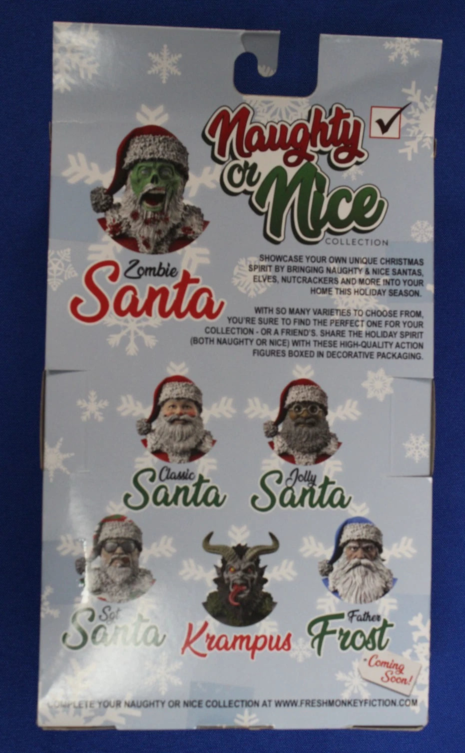 BBTS Fresh Monkey Naughty or Nice Collection Zombie Santa Figure Complete in Box