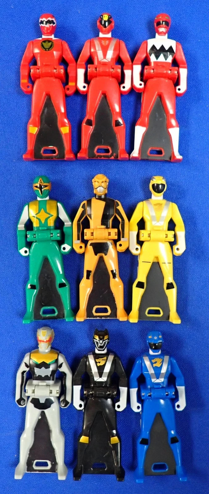 Bandai Power Rangers Kaizoku Sentai Gokaiger Lot of 9 Ranger Keys