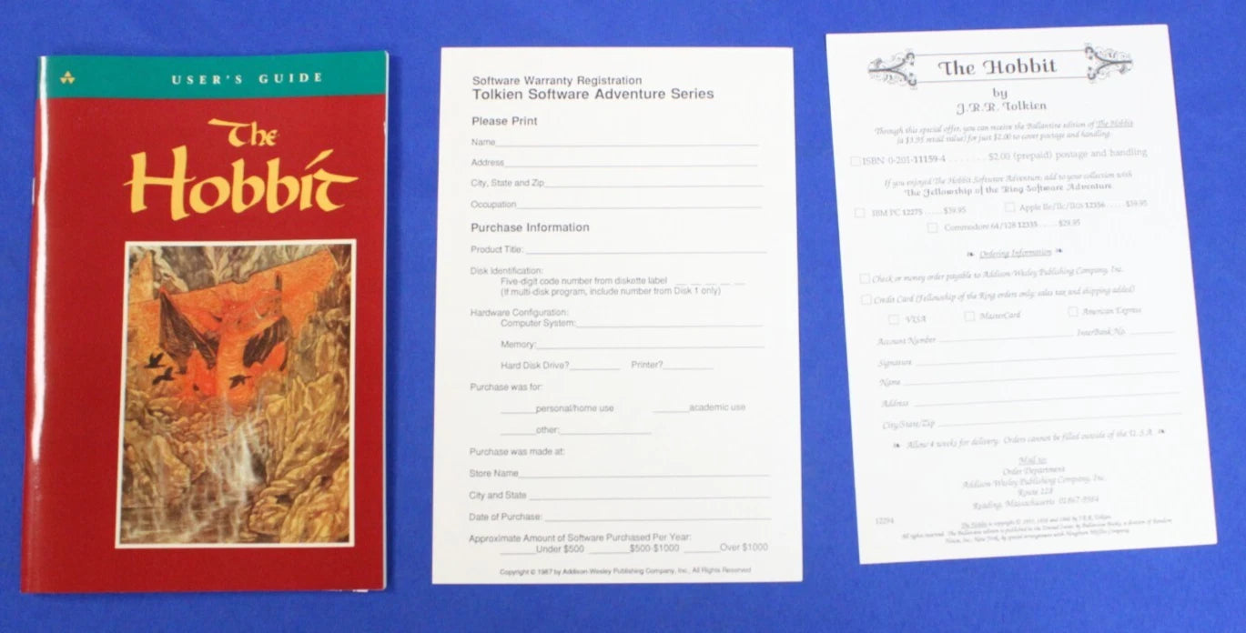 The Hobbit A Software Adventure 1982